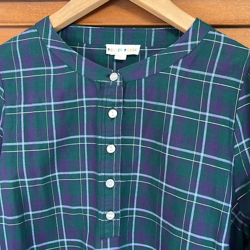 Roller Rabbit Plaid Top - Picture 2 of 8